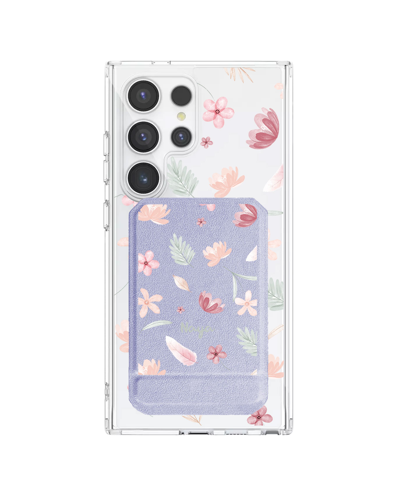 Android Magnetic Multifold Wallet - Wild Flower