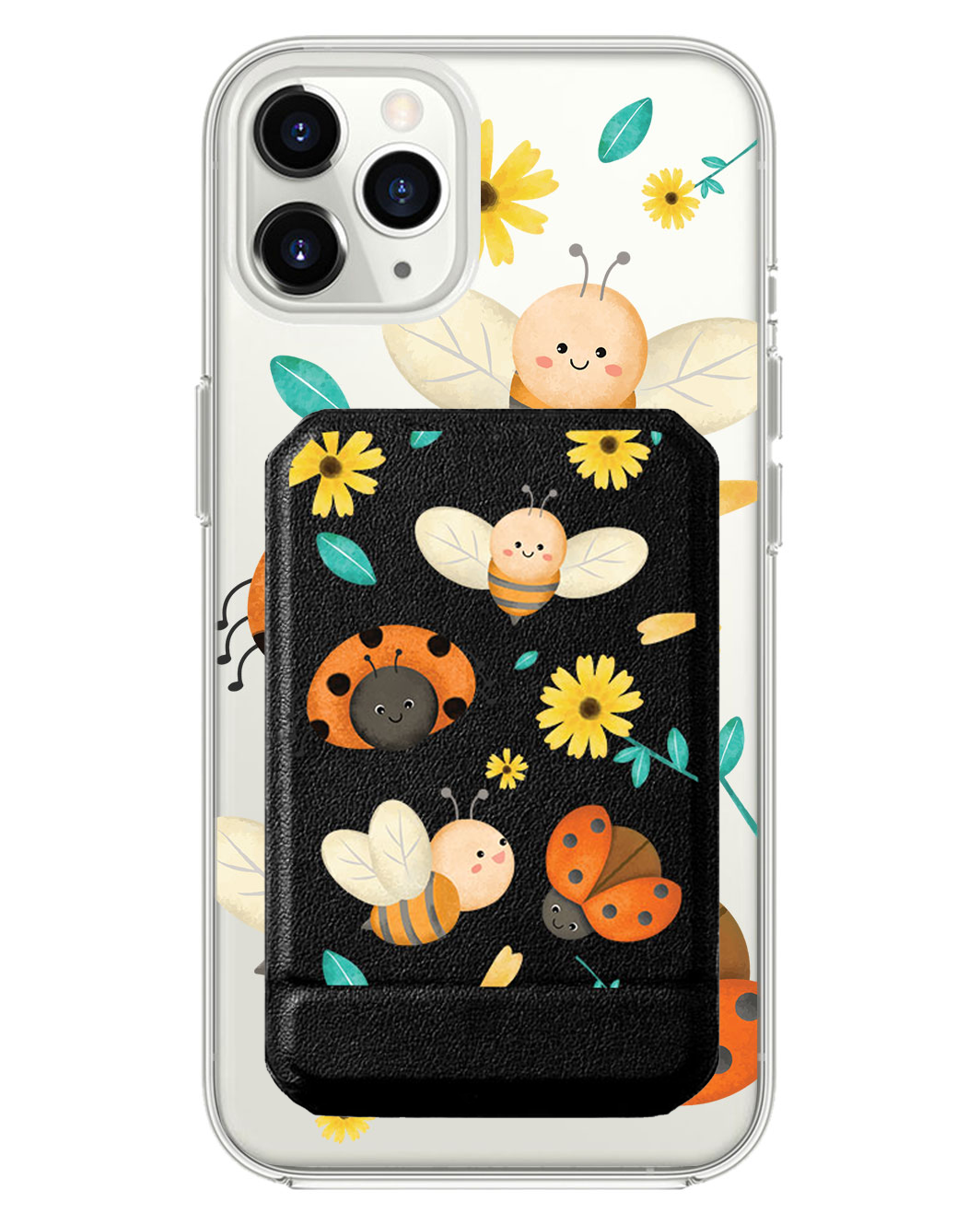 iPhone Magnetic Multifold Wallet - Lady Bug & Bee