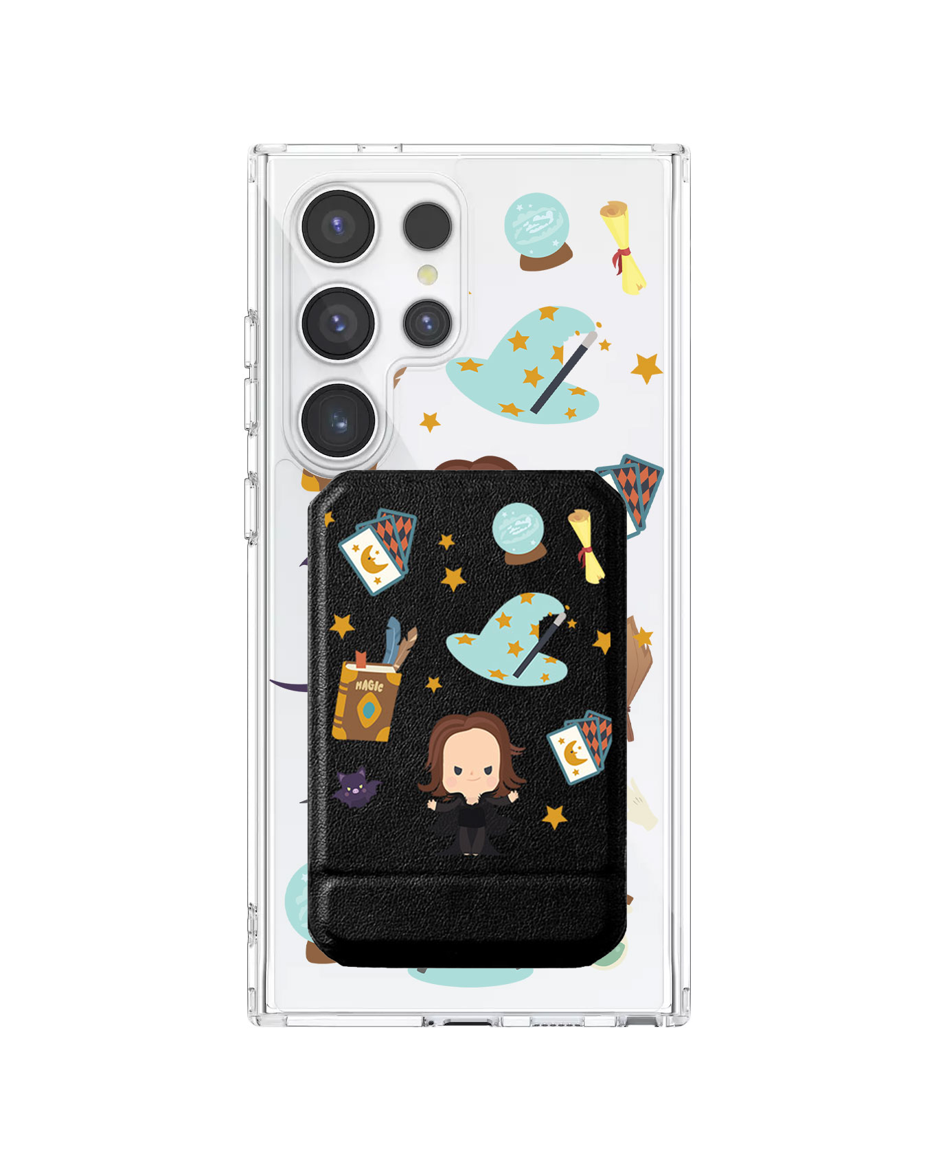 Android Magnetic Multifold Wallet - Little Hogwarts