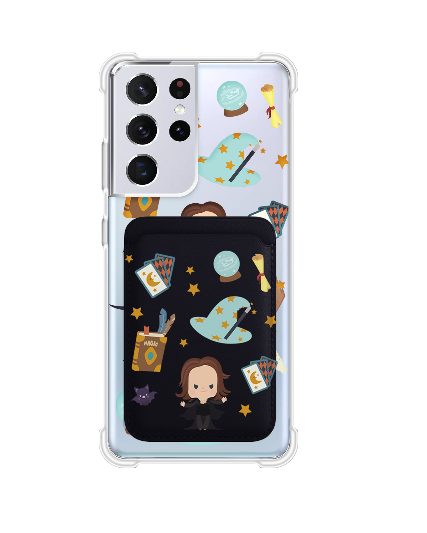 Android Magnetic Wallet Case - Little Hogwarts