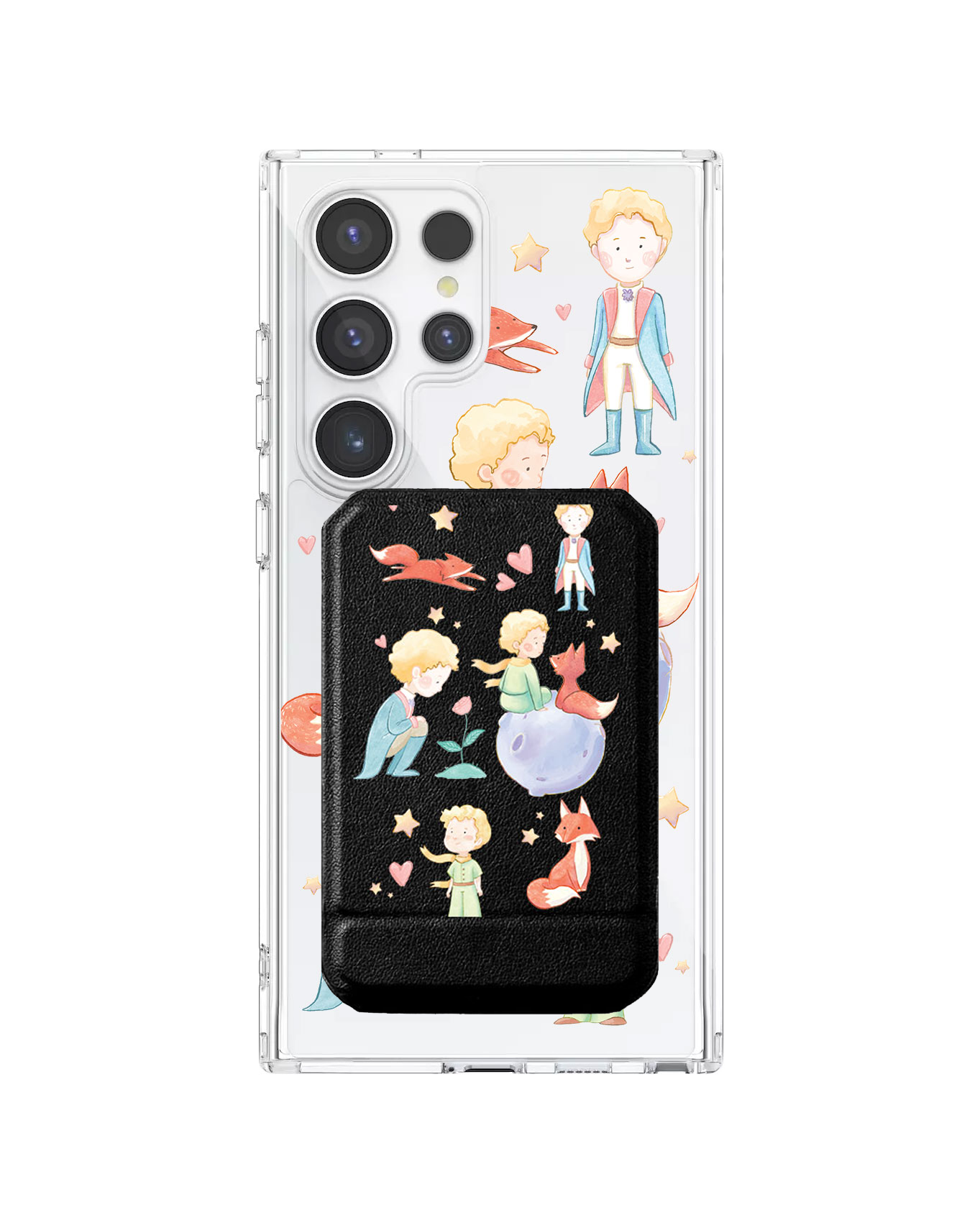 Android Magnetic Multifold Wallet - Little Prince & Fox