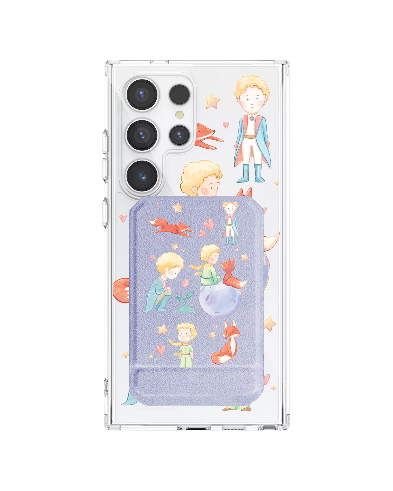 Android Magnetic Multifold Wallet - Little Prince & Fox