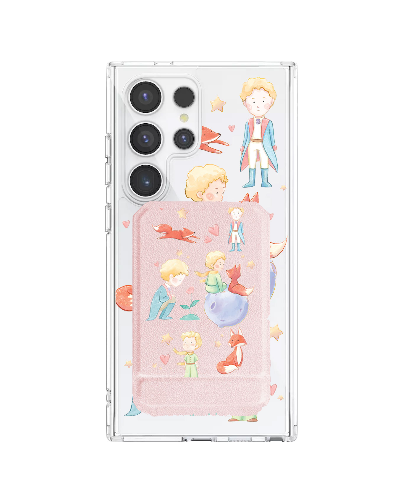 Android Magnetic Multifold Wallet - Little Prince & Fox