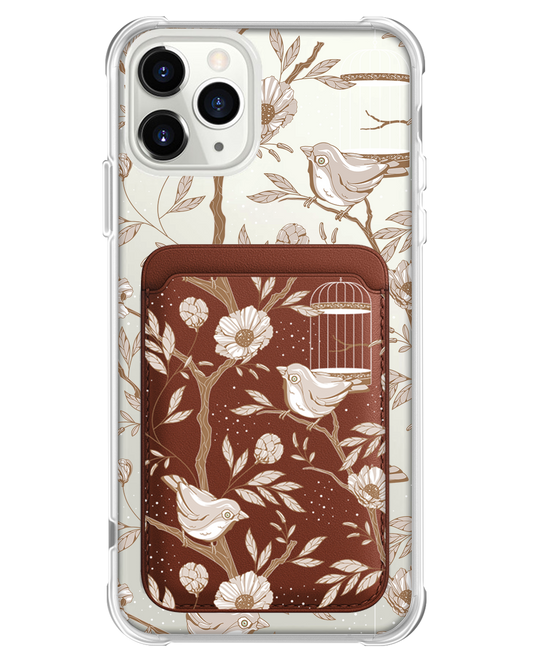 حافظة مغناطيسية لهاتف iPhone - Lovebird Monochrome 3.0