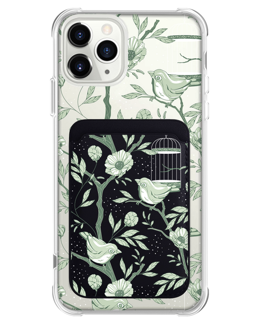 حافظة مغناطيسية لهاتف iPhone - Lovebird Monochrome 4.0