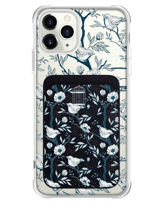 حافظة مغناطيسية لهاتف iPhone - Lovebird أحادي اللون