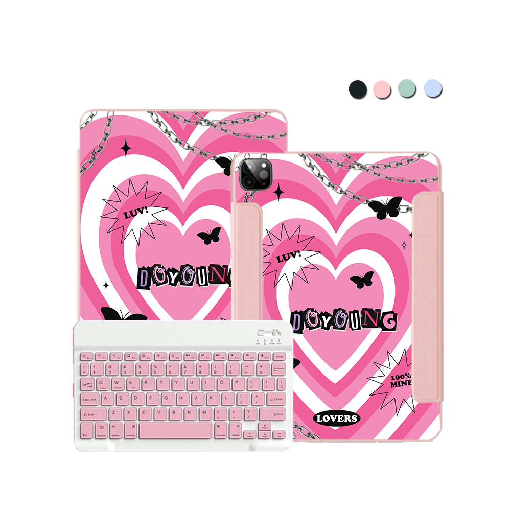ฝาพับคีย์บอร์ดไร้สายสำหรับ iPad / Android Tab - Lovers 1.0