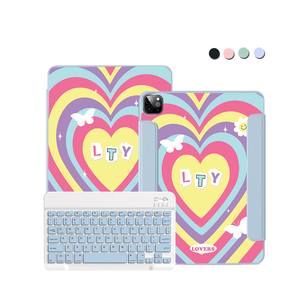 ฝาพับคีย์บอร์ดไร้สายสำหรับ iPad / Android Tab - Lovers 2.0