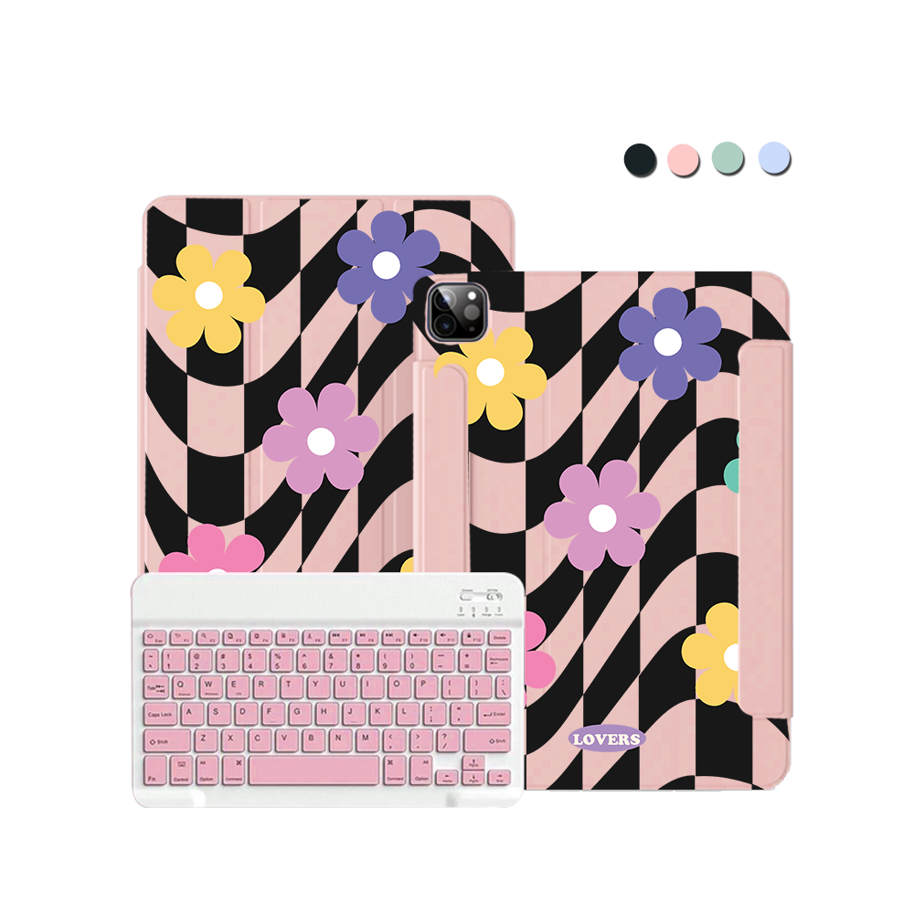 ฝาพับคีย์บอร์ดไร้สายสำหรับ iPad / Android Tab - Lovers 3.0