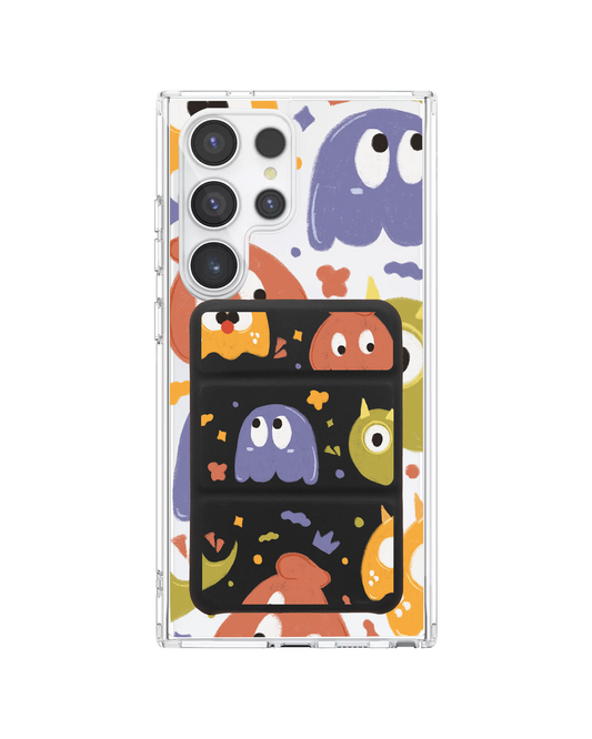 Android Magnetic Trifold Wallet Case - Cute Monster 1.0