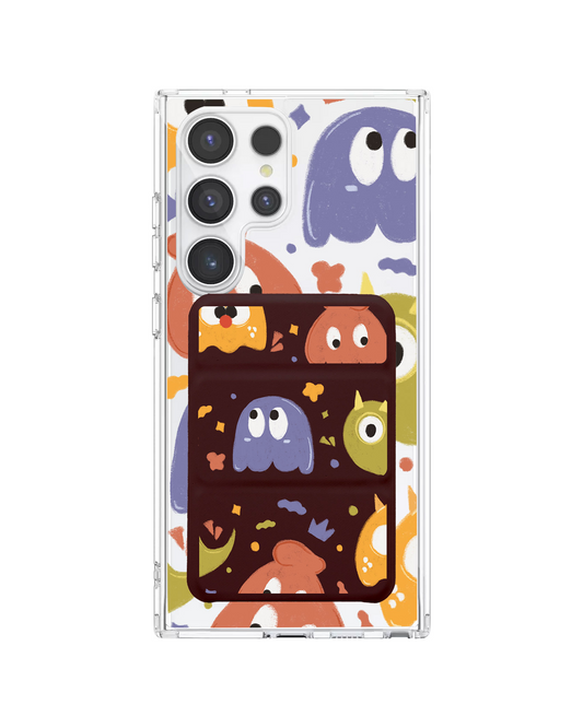 Android Magnetic Trifold Wallet Case - Cute Monster 1.0