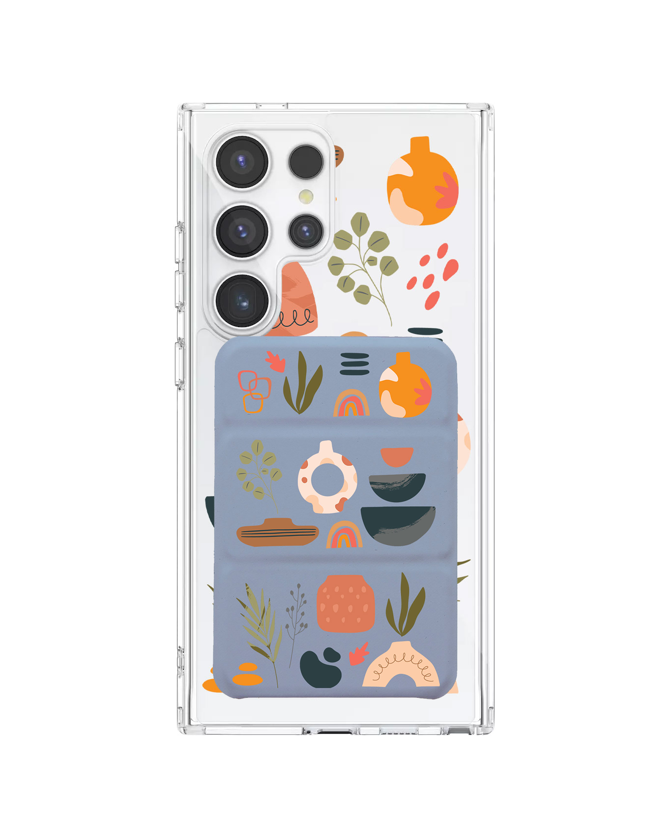 เคสกระเป๋าสตางค์พับสามทบแบบแม่เหล็กสำหรับ Android - มินิมอล