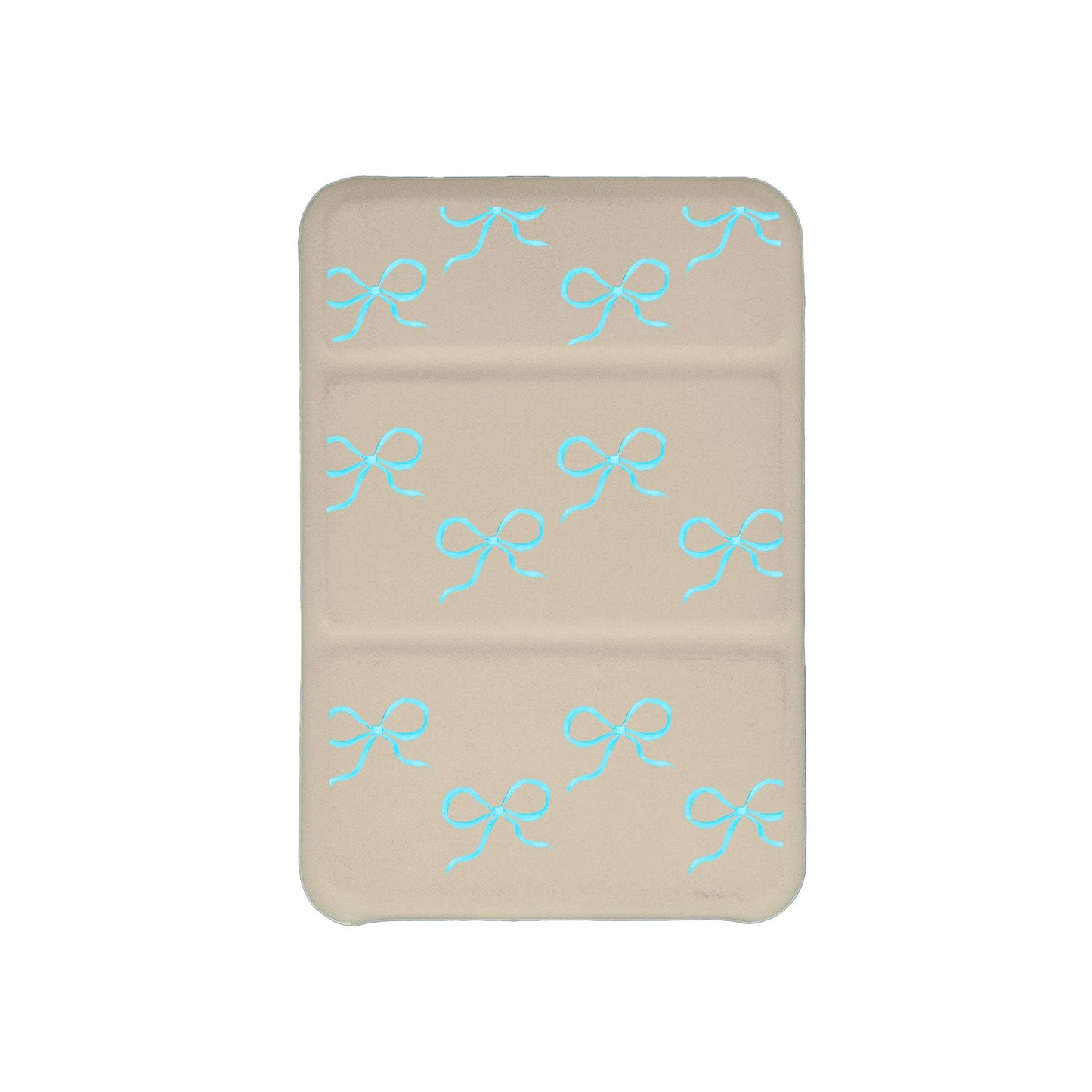 เคสพับสามทบแบบแม่เหล็กสำหรับ iPhone - Coquette Blue Bow