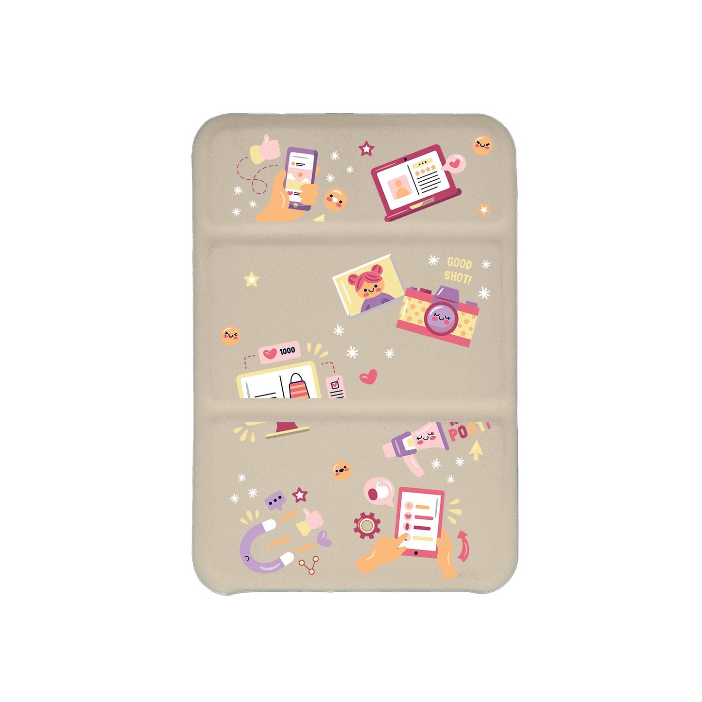 เคสกระเป๋าสตางค์พับสามทบแบบแม่เหล็กสำหรับ Android - Content Creator