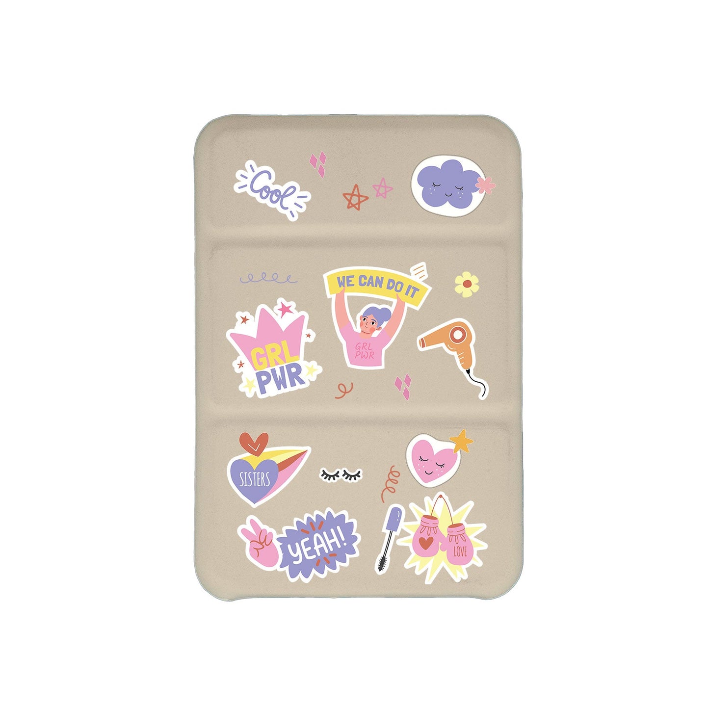 เคสพับสามทบแม่เหล็กสำหรับ iPhone - แพ็คสติกเกอร์ Girl Power