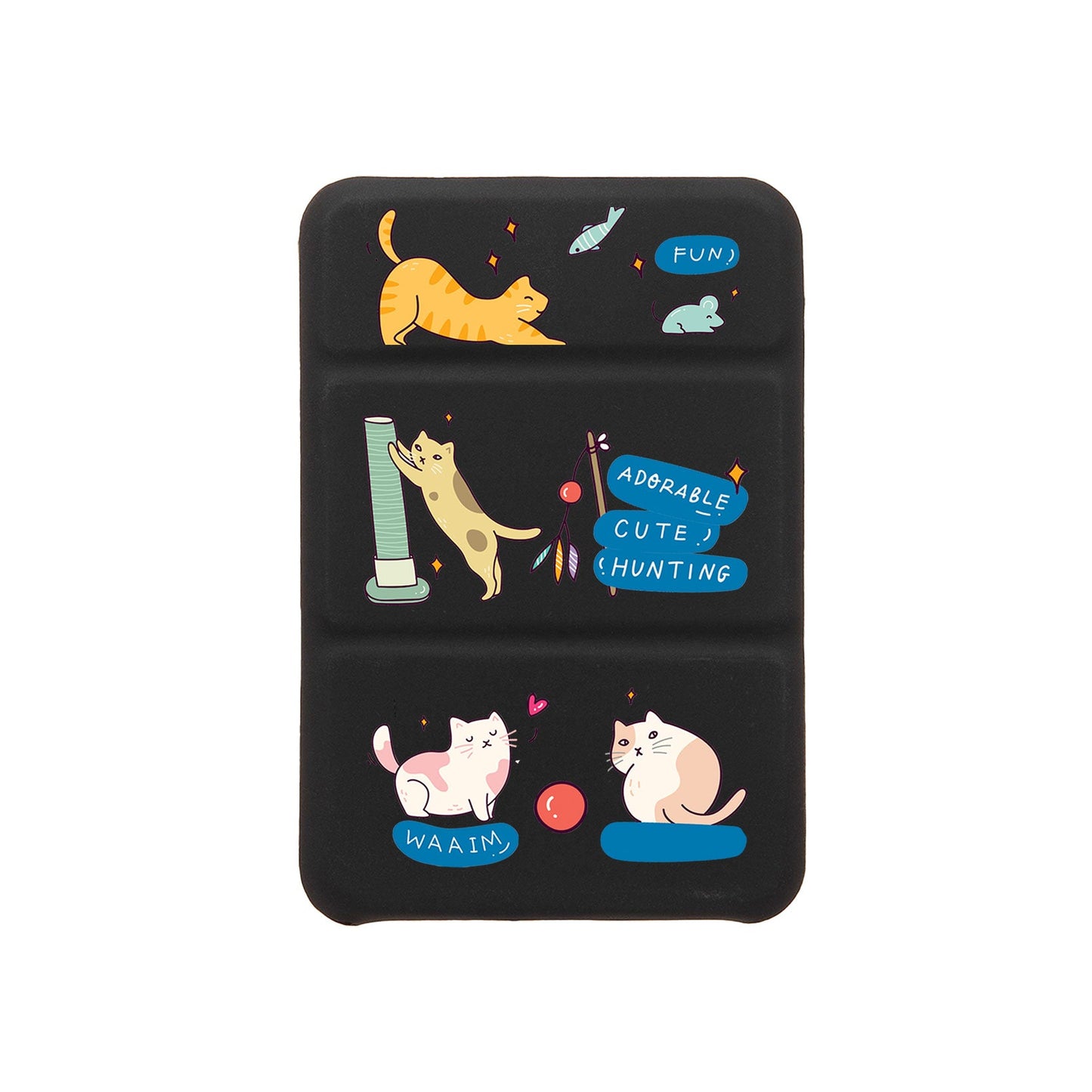 เคสพับสามทบแม่เหล็กสำหรับ iPhone - แมวขี้เล่น