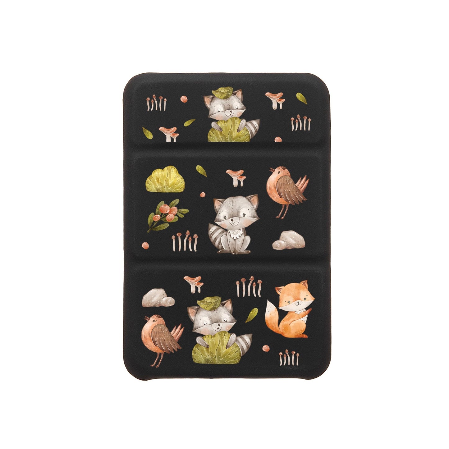 เคสพับสามทบแม่เหล็กสำหรับ iPhone - Racoon & Friends