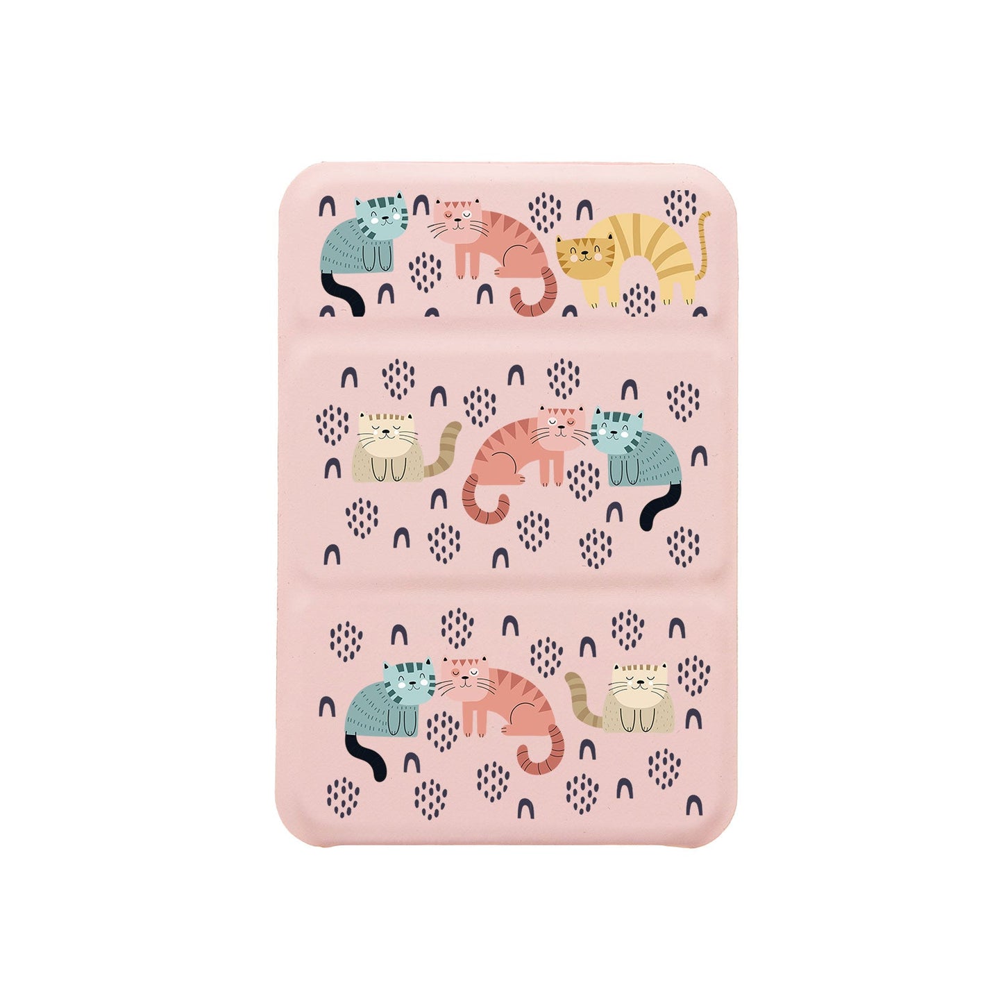حافظة مغناطيسية ثلاثية الطيات لهاتف iPhone - Rainbow Meow 1.0