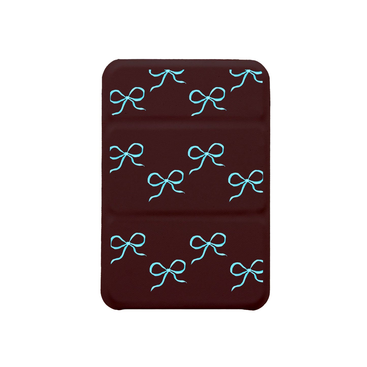 เคสพับสามทบแบบแม่เหล็กสำหรับ iPhone - Coquette Blue Bow