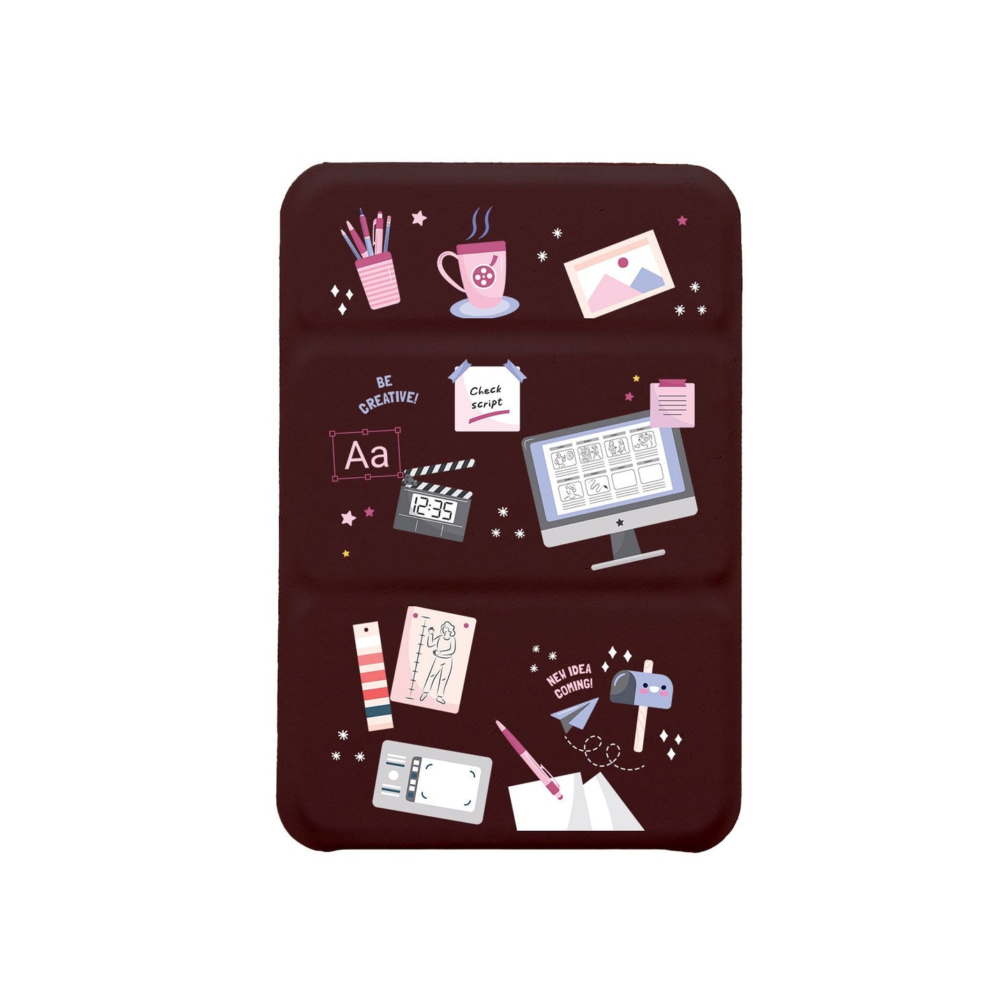 حافظة محفظة مغناطيسية ثلاثية الطيات لأجهزة أندرويد - مصممة