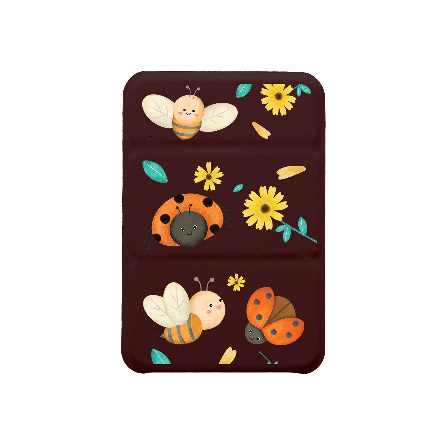 เคสพับสามทบแม่เหล็กสำหรับ iPhone - เต่าทองและผึ้ง