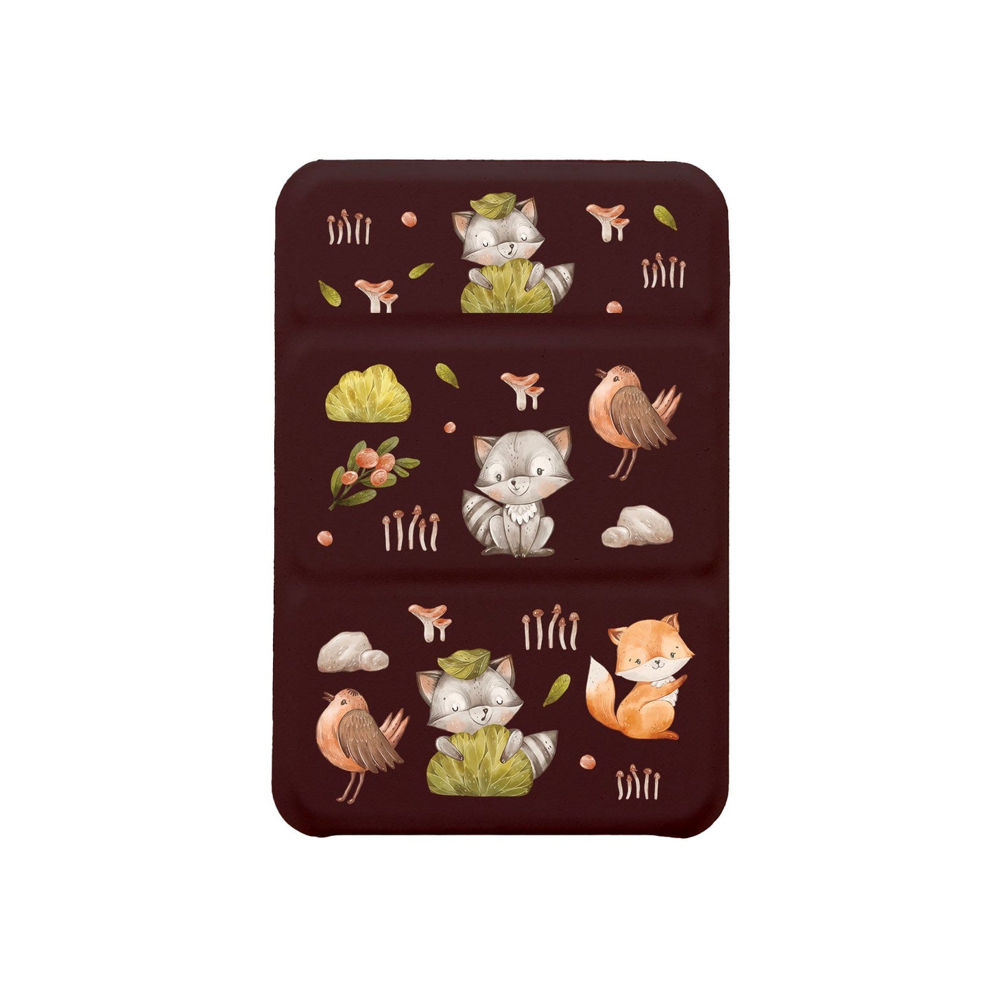 เคสพับสามทบแม่เหล็กสำหรับ iPhone - Racoon & Friends