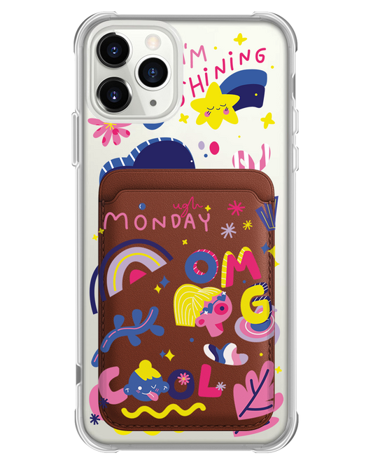 حافظة محفظة مغناطيسية للآيفون - الاثنين يومي