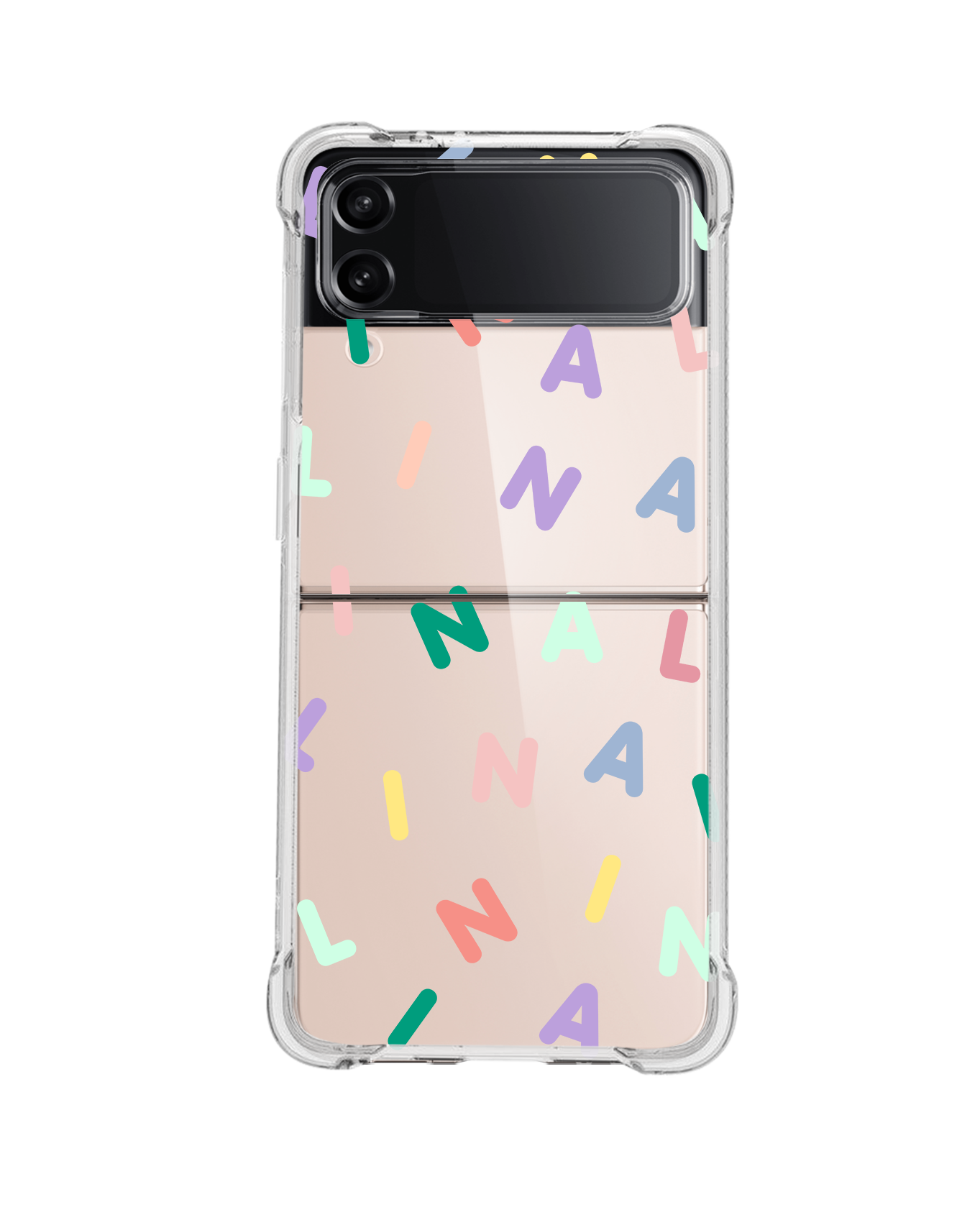 واقي خلفي هجين قابل للطي/التقليب لهاتف Android - Monogram 2.0 Rainbow