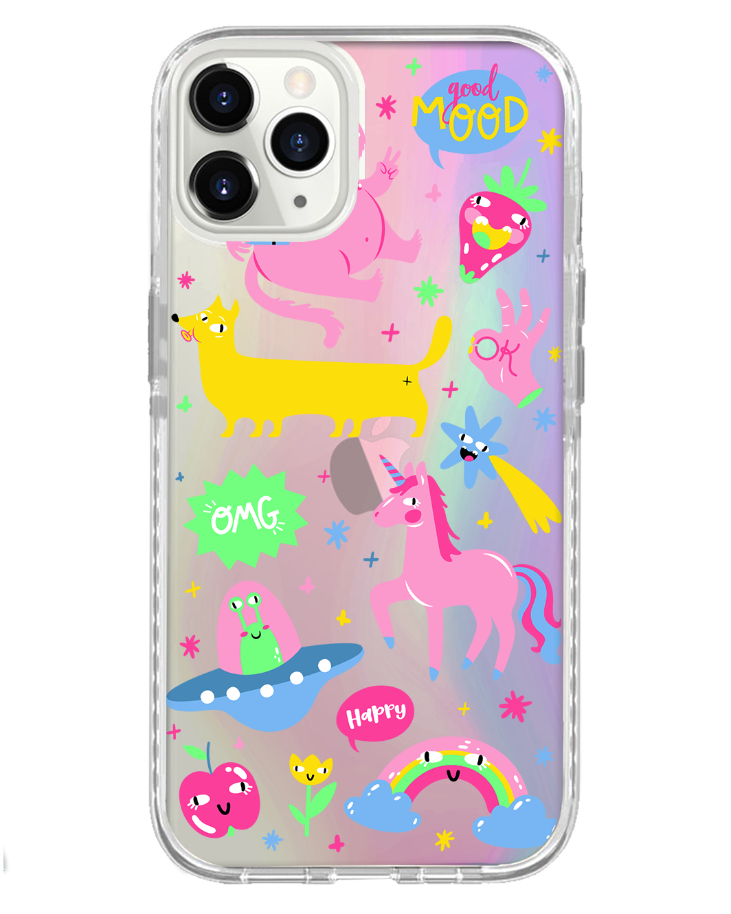 غطاء حماية خلفي للآيفون - Monster Say Good Mood
