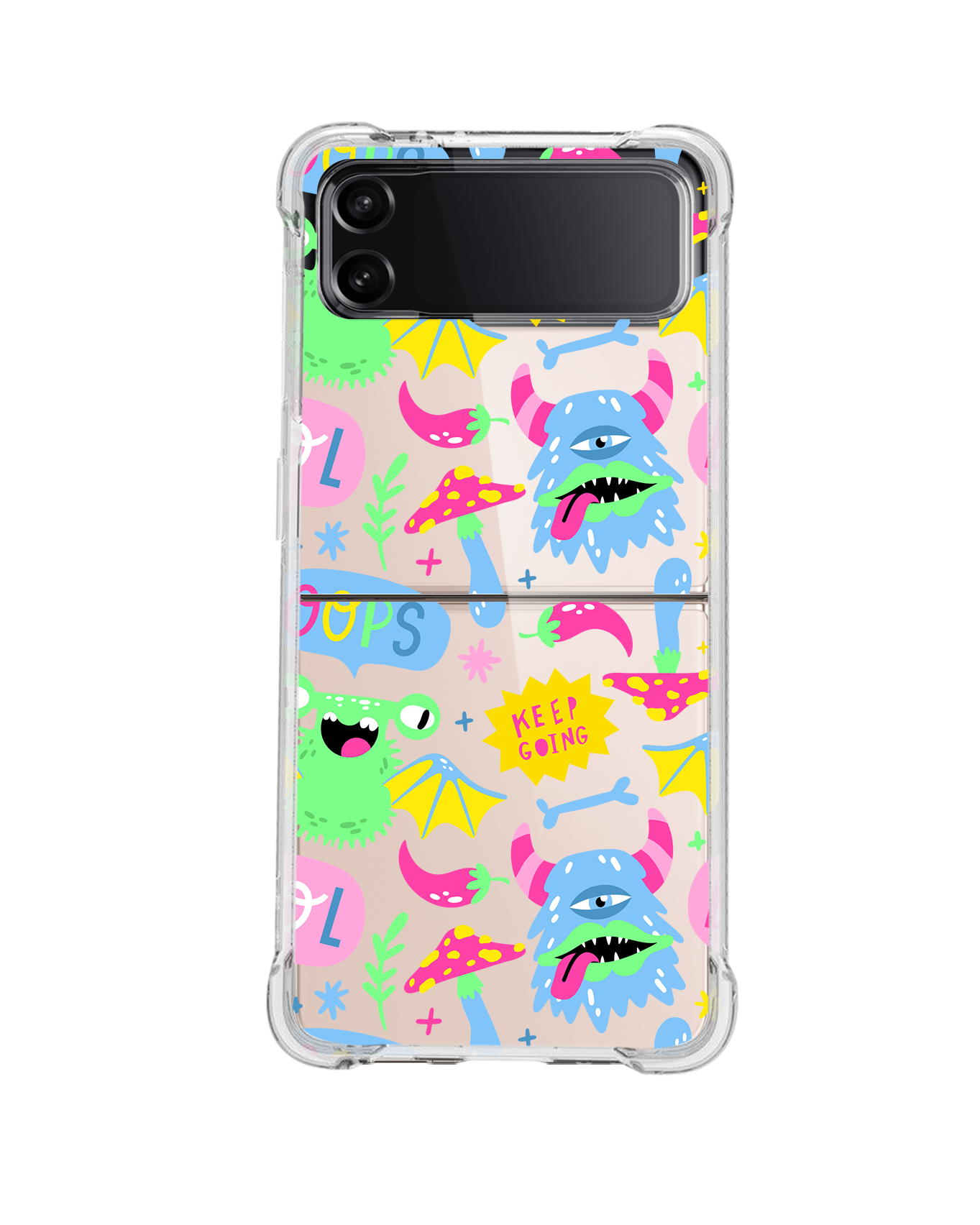 Android Flip / Fold Rearguard Hybrid - Monster Say Keep Going