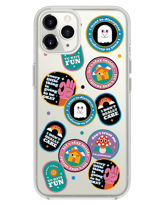 واقي خلفي هجين لجهاز iPhone - مجموعة ملصقات Monster