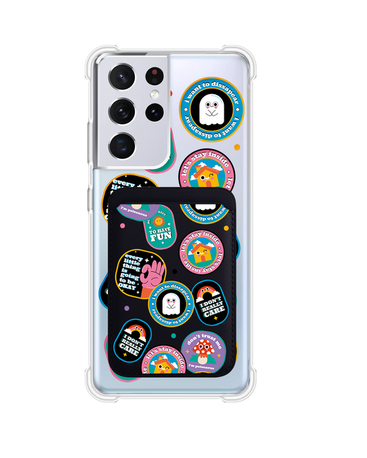 Android Magnetic Wallet Case - Monster Sticker Pack