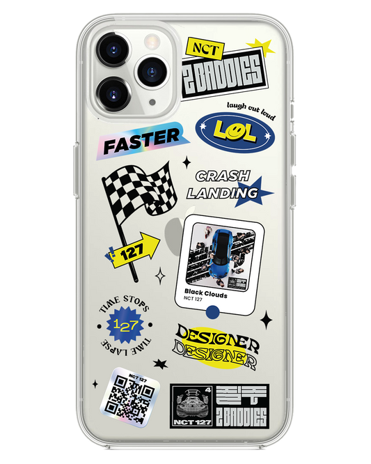 واقي خلفي هجين للآيفون - مجموعة ملصقات NCT 127