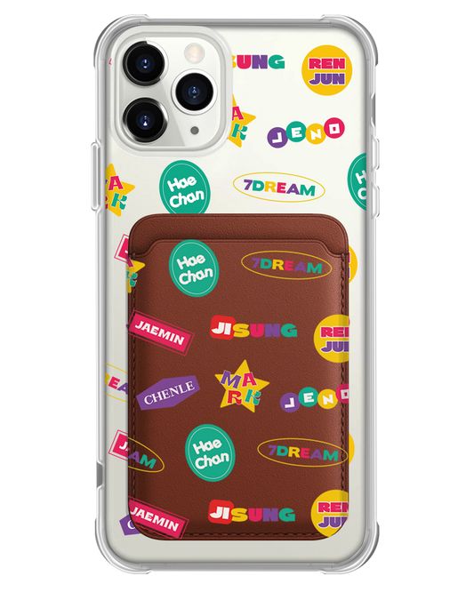 جراب محفظة مغناطيسي لهاتف iPhone - NCT Dream 7 Dream