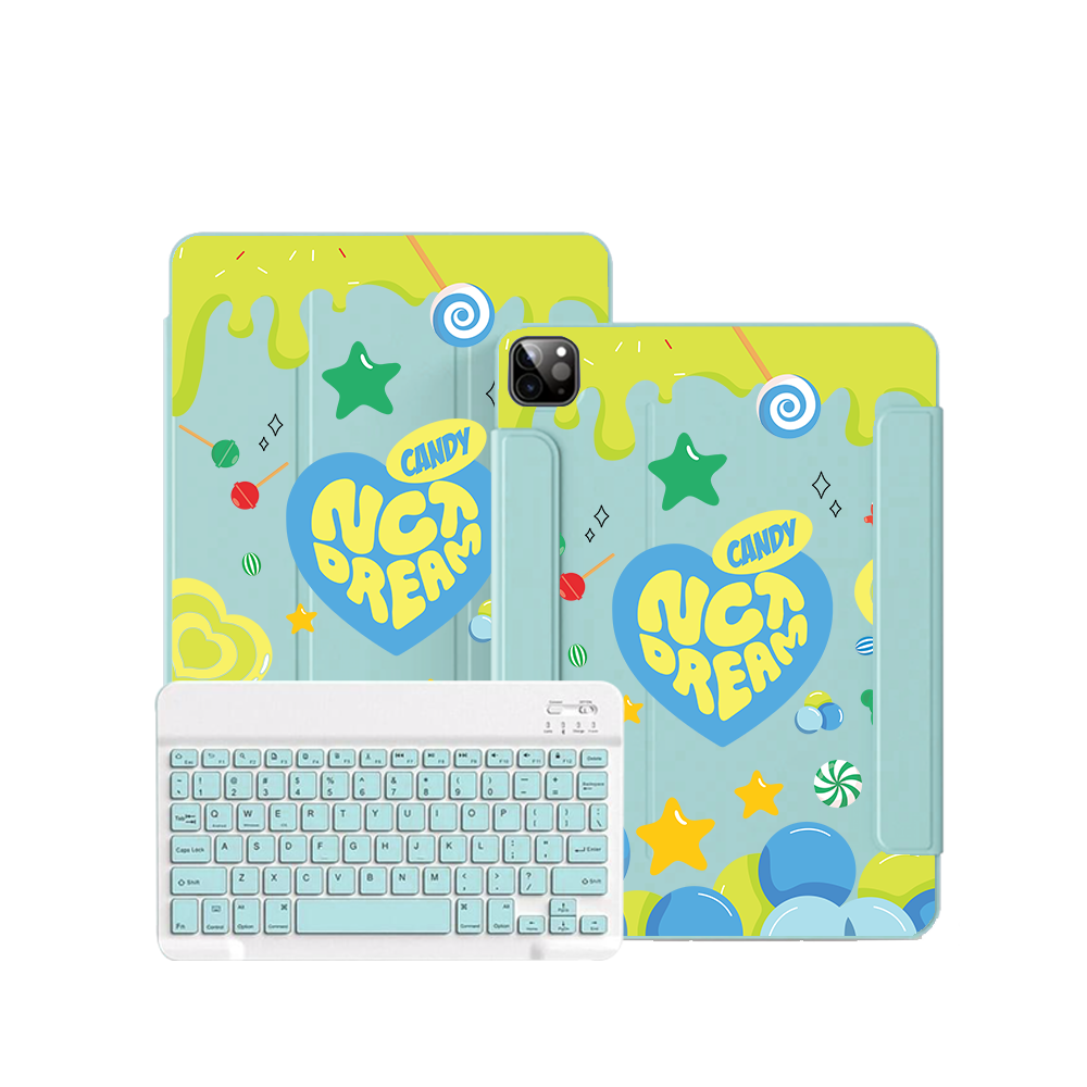 غطاء قابل للطي بلوحة مفاتيح لاسلكية لجهاز iPad / Android Tab - NCT Dream Candy 2.0