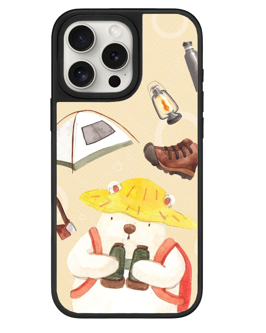 iPhone Leather Grip - การผจญภัยของหมี