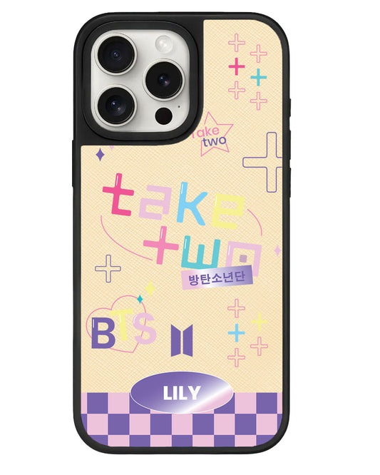 قبضة جلدية للآيفون - BTS Take Two