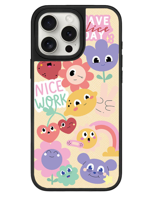 iPhone Leather Grip - Garden Party