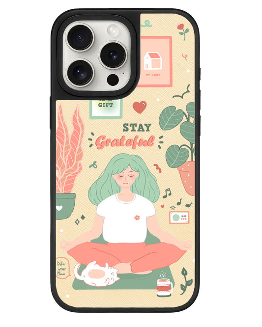 iPhone Leather Grip - Grateful