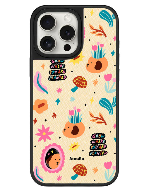 iPhone Leather Grip - Grow and Bloom