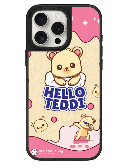 iPhone Leather Grip - Hello Teddy 2.0