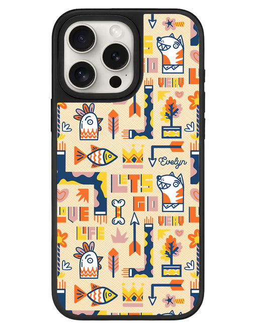 قبضة جلدية للآيفون - الحياة بالألوان