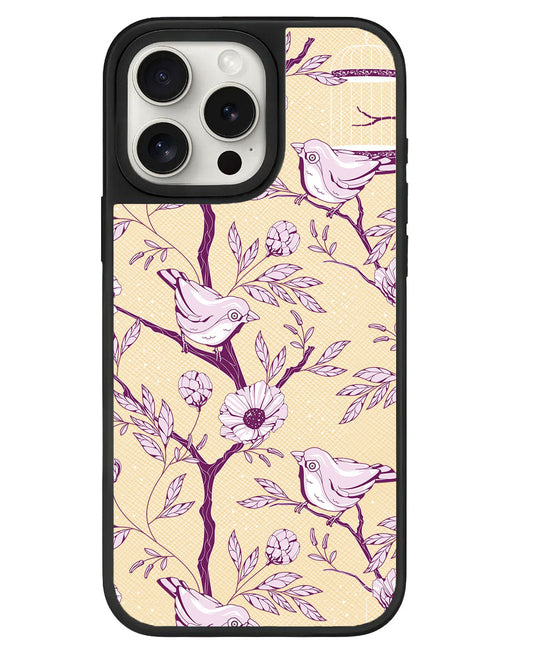 قبضة جلدية لهاتف iPhone - Lovebird Monochrome 5.0