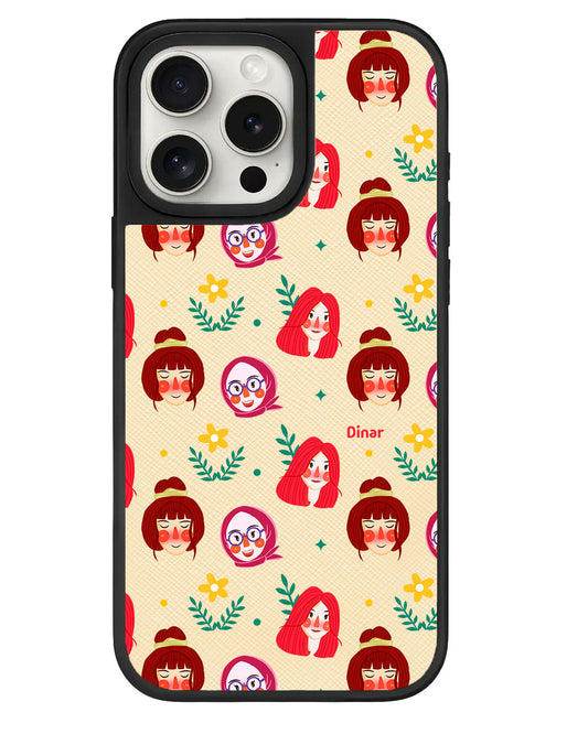 قبضة جلدية للآيفون - وجوه جميلة