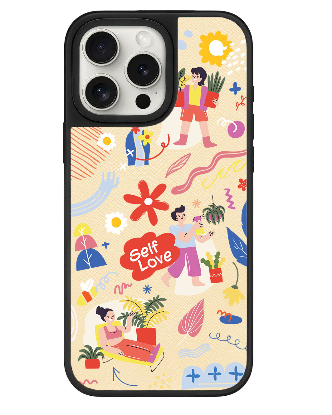 สติ๊กเกอร์ iPhone Leather Grip - Self Love Pack 1.0