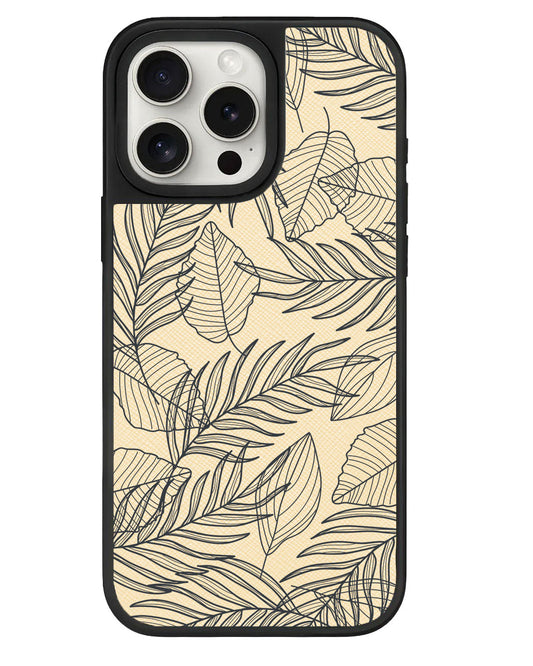 iPhone Leather Grip - Sketchy Flower 2.0