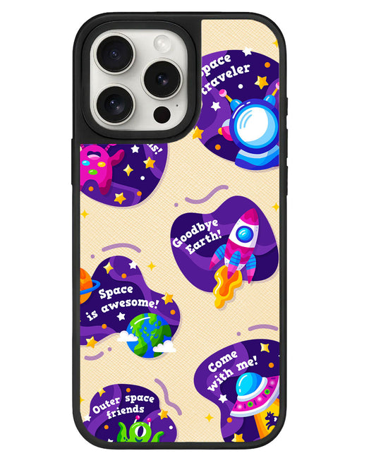 iPhone Leather Grip - Space Traveller