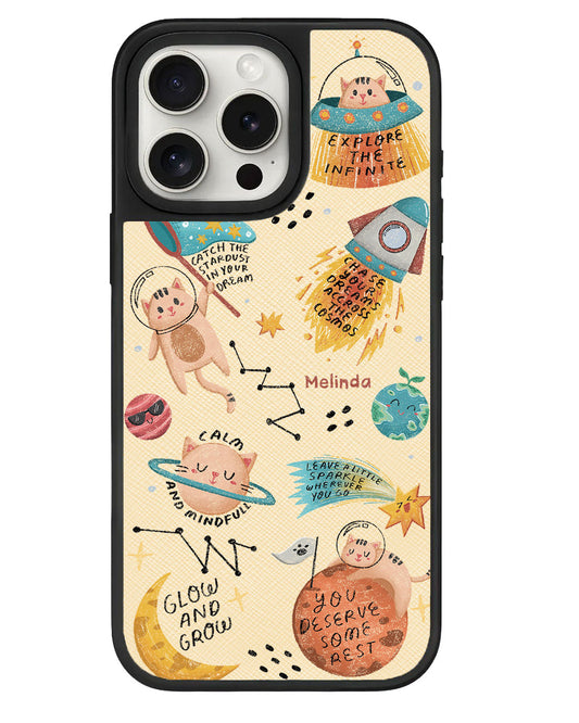 iPhone Leather Grip - Spaceship