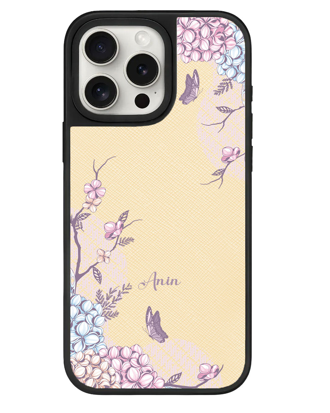 ที่จับหนังสำหรับ iPhone - ลายดอกไม้บาติก