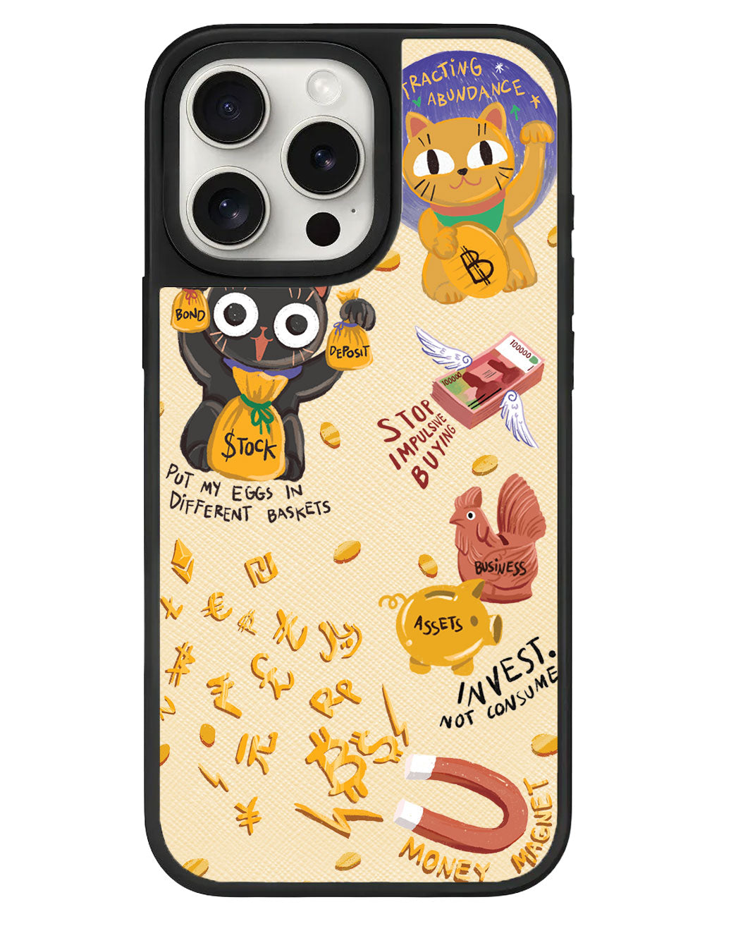iPhone Leather Grip - ฉันคือ... แม่เหล็กดึงดูดเงิน!!!!
